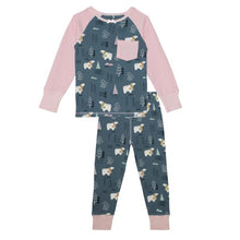 Load image into Gallery viewer, Organic Cotton Polar Bear Print Pajama Set
