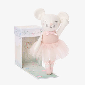 Mia the Mouse Ballerina Linen Toy