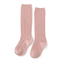 Load image into Gallery viewer, Shades of Pink Cable Knit Socks
