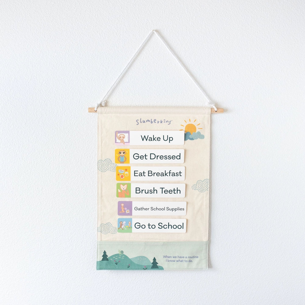 Routines Visual Schedule - Slumberkins Wall Hang