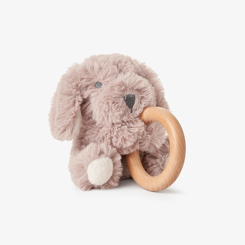 Plush Wooden Ring Rattle