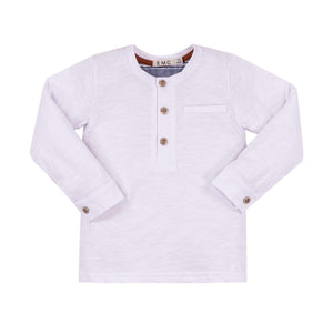 Three Button Long Sleeve Top