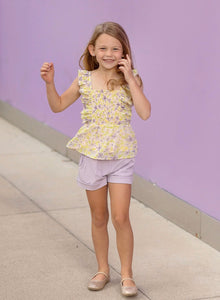 Lilac Top and Knit Short