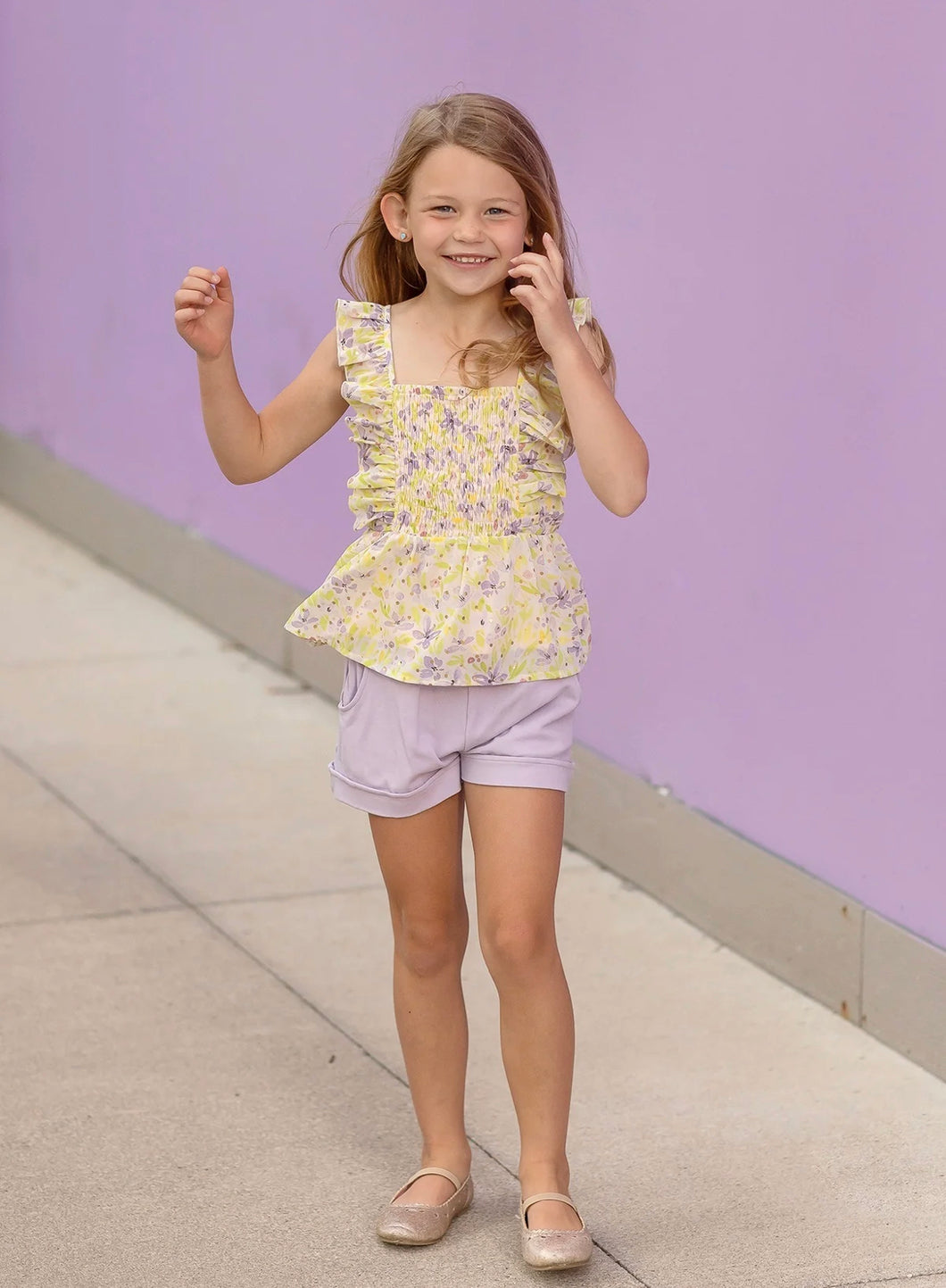 Lilac Top and Knit Short