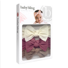 Load image into Gallery viewer, 3PK Box Knot Set - Baby Bling
