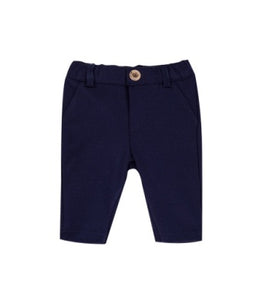 Blue Stretch Knit Pant