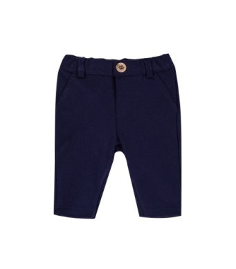 Blue Stretch Knit Pant