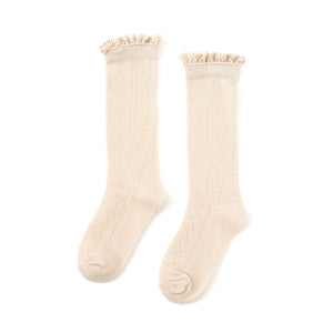 Fall Fancy Lace Knee High Sock